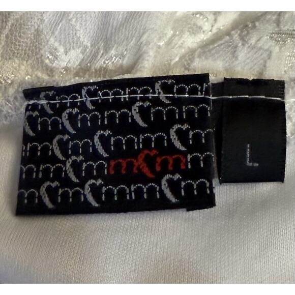 Vtg Y2K Lace Cami Tank Top Jrs L Fairycore Angel Delicate Soft Girl Ethereal - Picture 6 of 9